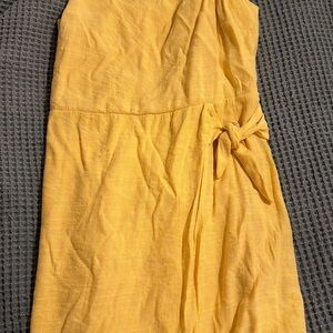 Nine West One Shoulder Yellow Dress